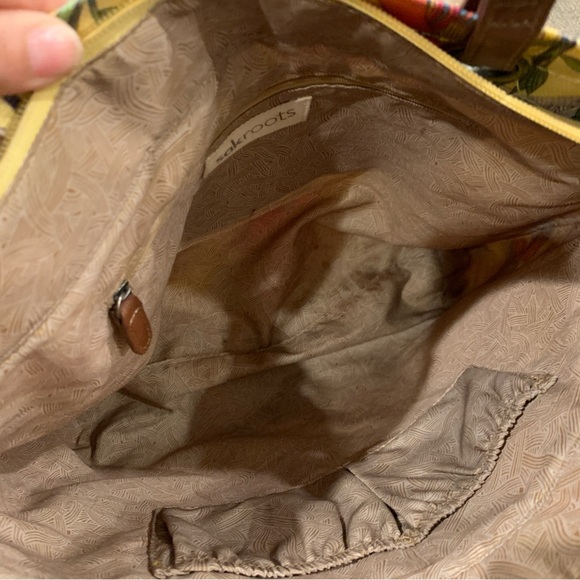 Sakroots Coated Canvas Peace/Bird Multicolored Floral Print Tote Bag - Picture 14 of 16